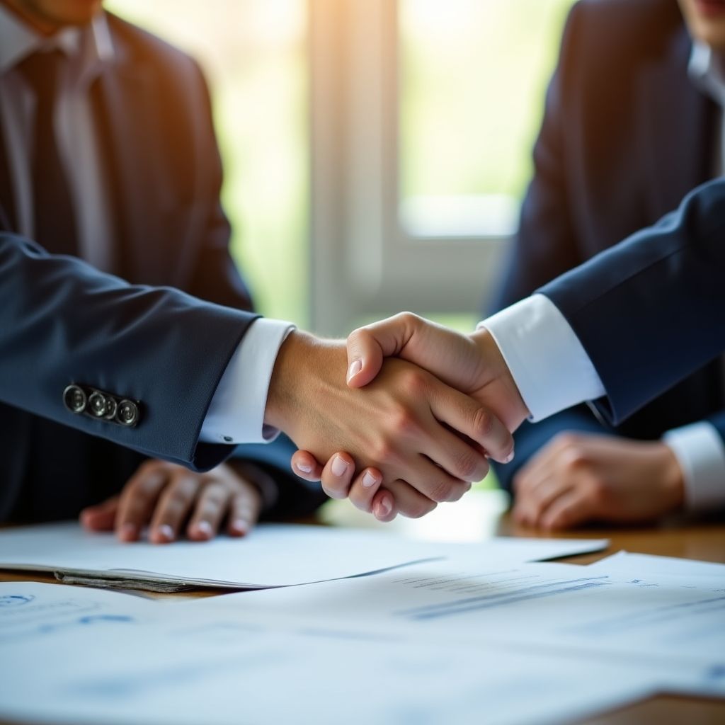 Reunión exitosa con un cliente